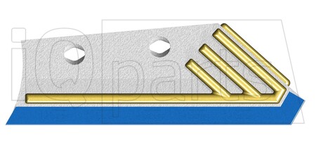 Лемех предплужникa 631102VDH 12MM RH ; DIAMANT/HARDFACE